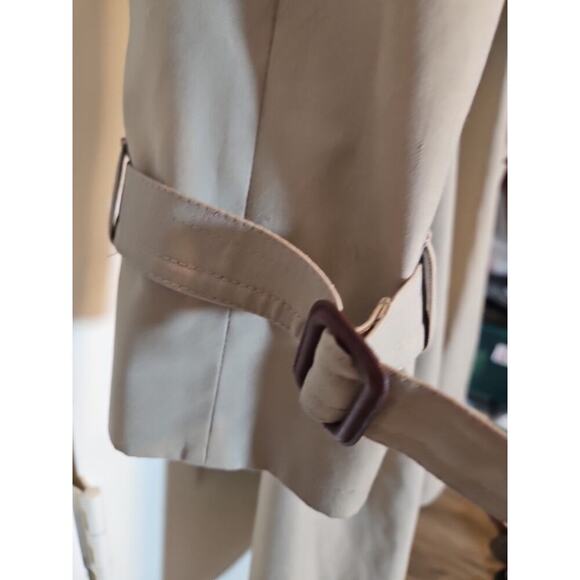 Vintage London Fog Maincoats Men’s 40R Trench Coat Beige Belted Plaid Lining USA - Picture 9 of 16